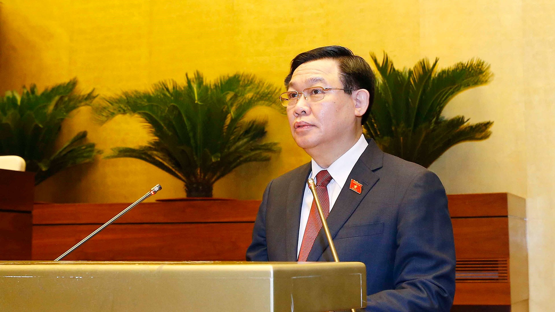 Chủ tịch Quốc hội Vương Đình Huệ đã phát biểu khai mạc Kỳ họp.