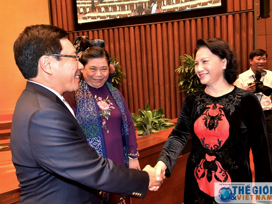 Một số hình ảnh bên lề sự kiện Chủ tịch Quốc hội tiếp Đoàn các Đại sứ Việt Nam ở nước ngoài