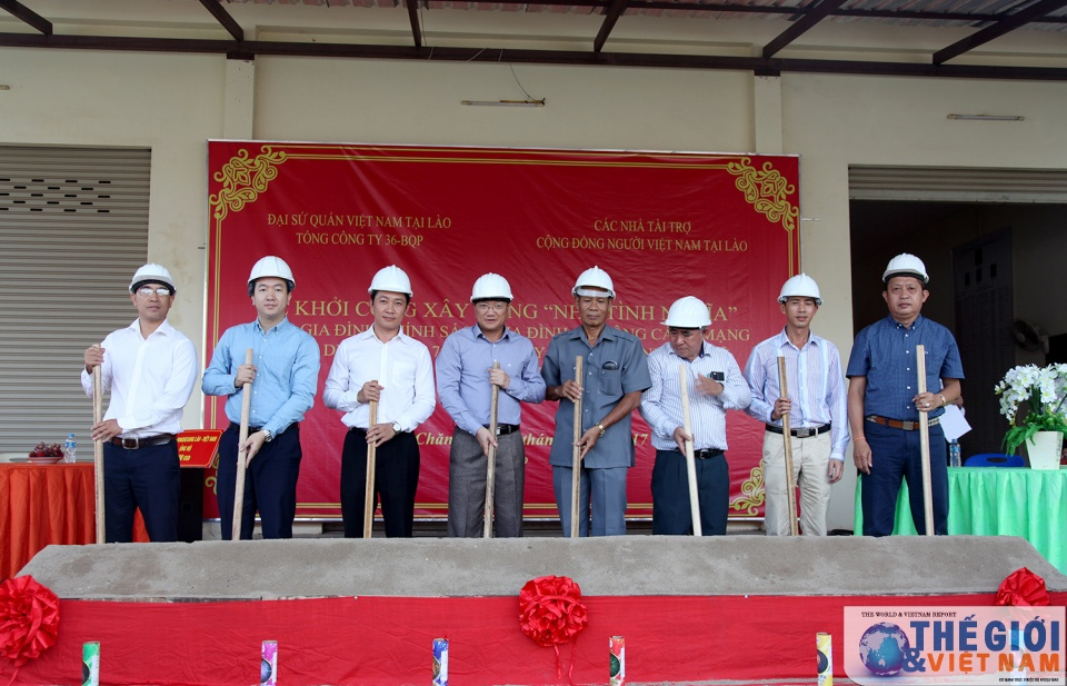 Khởi công xây dựng nhà tình nghĩa cho người Việt ở Lào