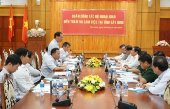 Thứ trưởng Thường trực Bùi Thanh Sơn thăm và làm việc tại tỉnh Bình Phước và Tây Ninh