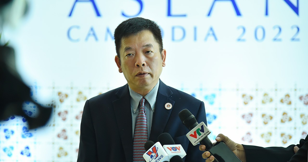 Quyền Trưởng SOM ASEAN Vũ Hồ. (Ảnh: Tuấn Anh)