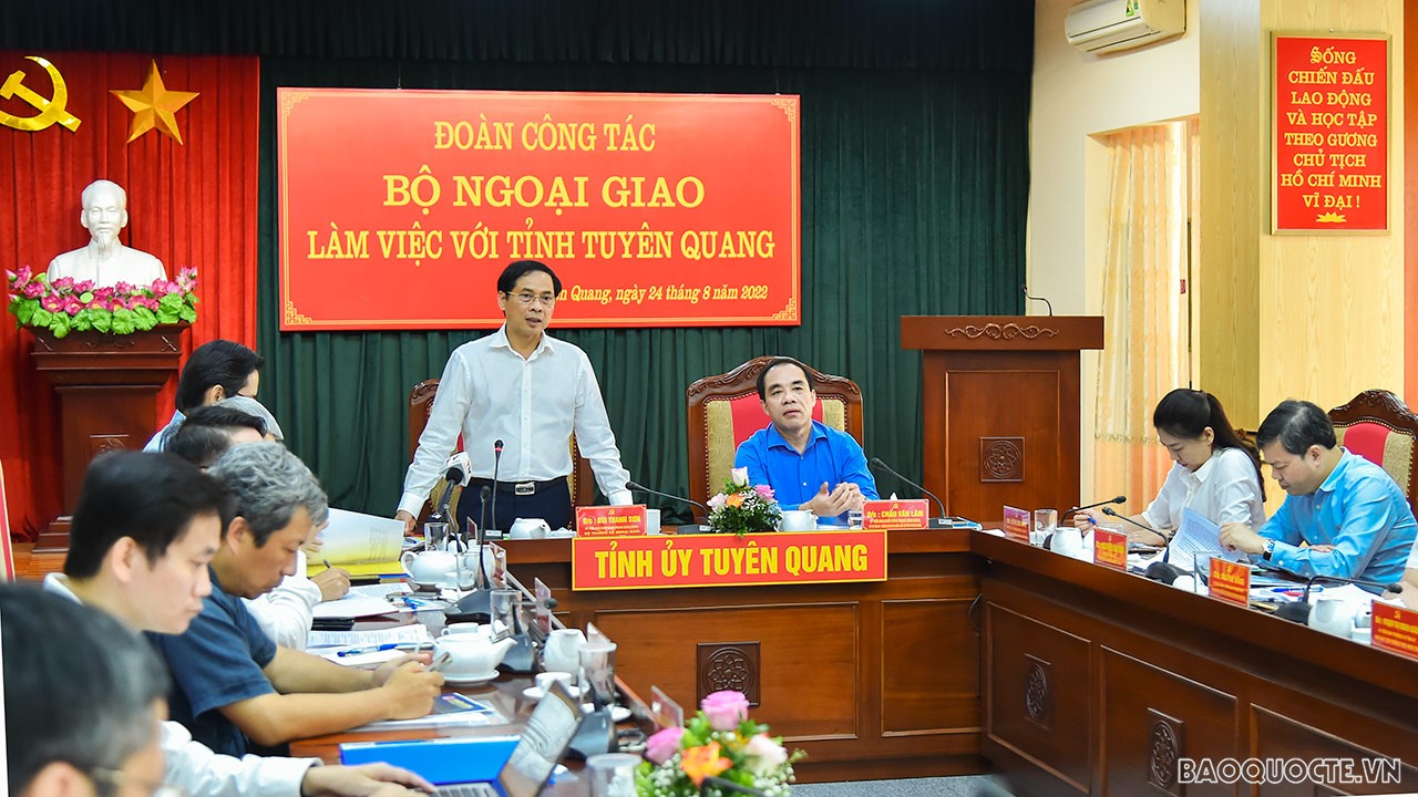 Bộ Ngoại giao phối hợp với Tuyên Quang trong thu hút khách du lịch và đầu tư nông nghiệp chất lượng cao