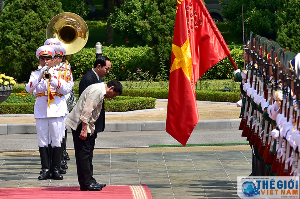 chu tich nuoc tran dai quang hoi dam voi tong thong philippines rodrigo roa duterte