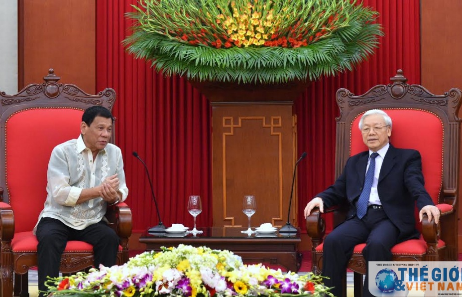 Tổng Bí thư Nguyễn Phú Trọng tiếp Tổng thống Philippines