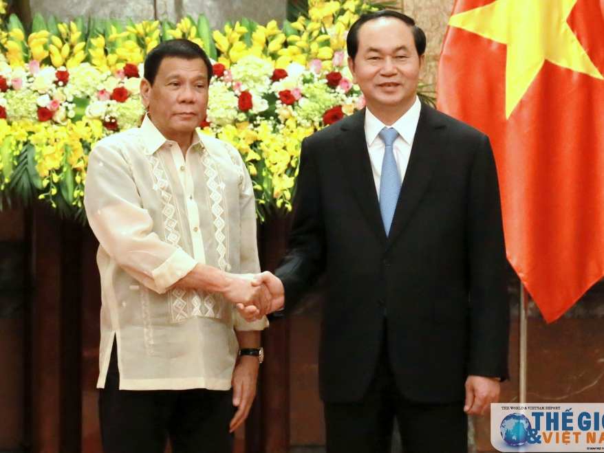 Chủ tịch nước Trần Đại Quang chiêu đãi Tổng thống Philippines