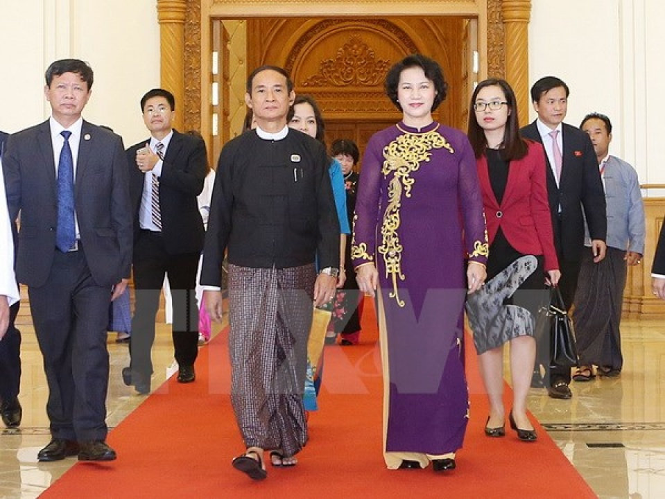 Chủ tịch Quốc hội hội kiến Chủ tịch Hạ viện Liên bang Myanmar