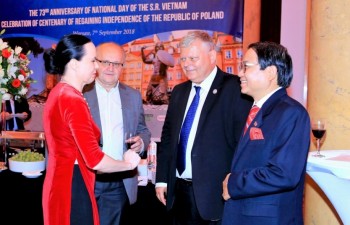 Trang trọng kỷ niệm 73 năm Quốc khánh Việt Nam tại Ba Lan và 100 năm giành độc lập Ba Lan
