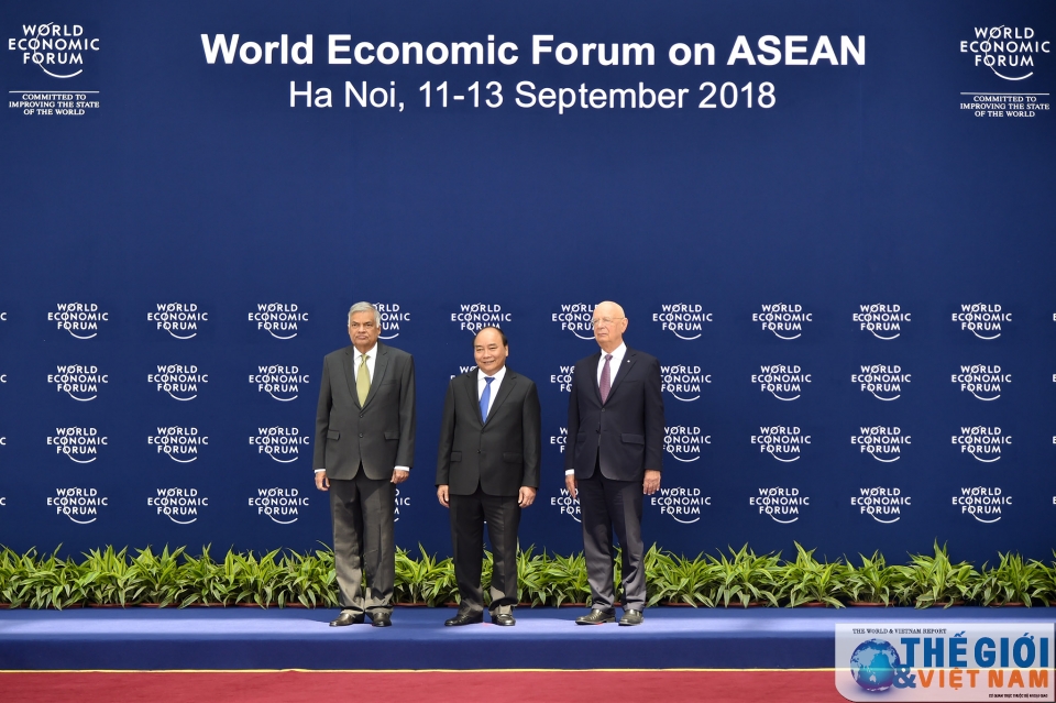 toan canh le don cac truong doan tham du wef asean 2018