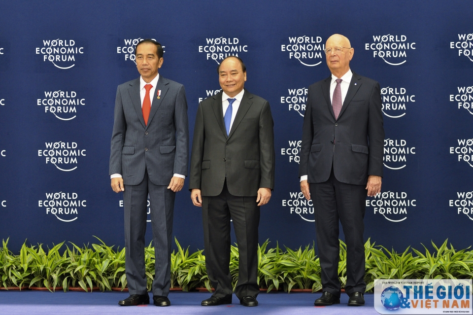 toan canh le don cac truong doan tham du wef asean 2018