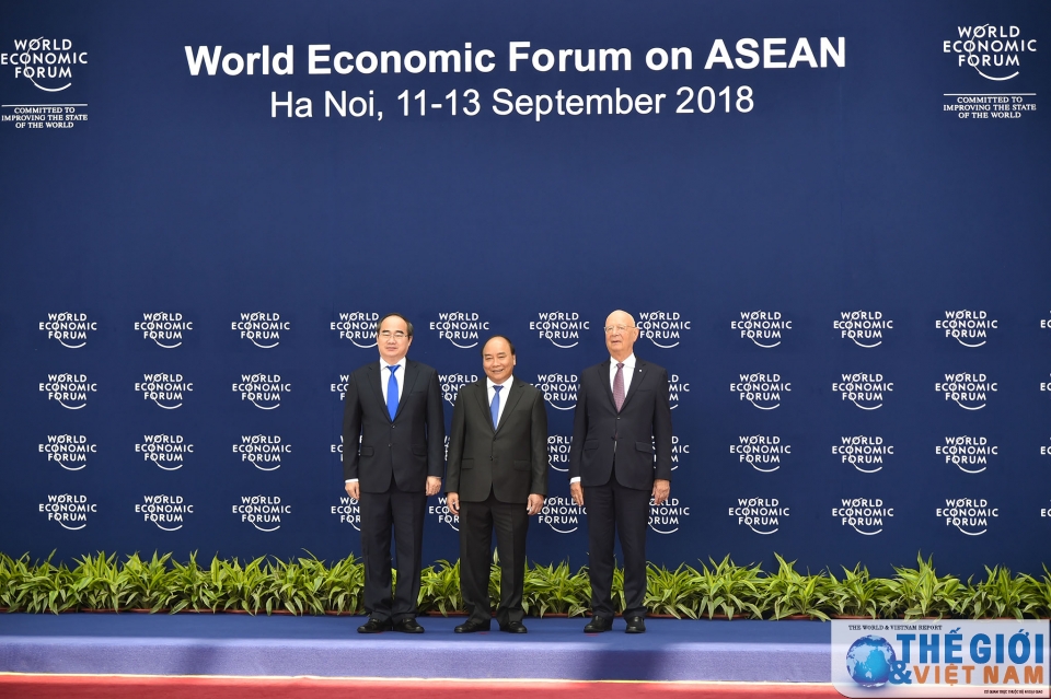 toan canh le don cac truong doan tham du wef asean 2018