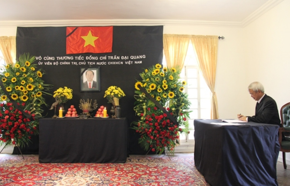 Lễ viếng Chủ tịch nước Trần Đại Quang tại Venezuela