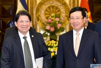 Phó Thủ tướng Phạm Bình Minh đón, hội đàm với Bộ trưởng Ngoại giao Nicaragua Denis Moncada