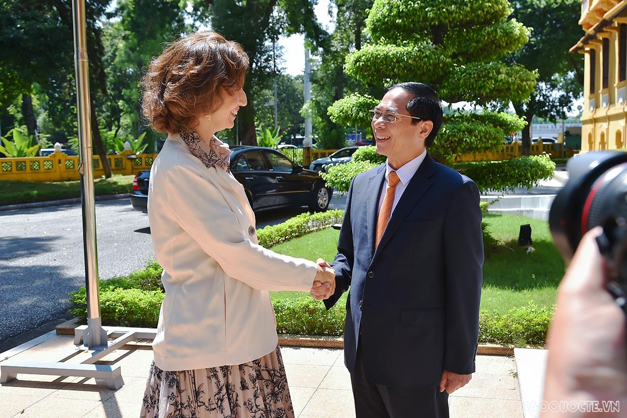 Nhận lời mời của Bộ Ngoại giao Việt Nam, bà Audrey Azoulay, Tổng giám đốc UNESCO, thăm chính thức Việt Nam từ ngày 5-7/9.