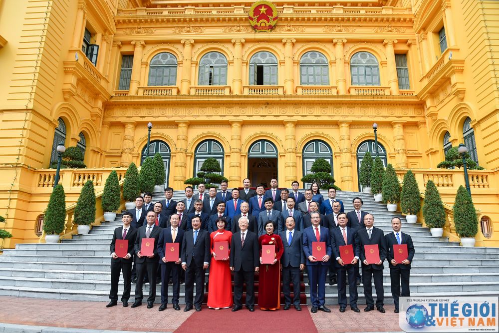 Toàn cảnh Tổng Bí thư, Chủ tịch nước tiếp các Đại sứ, Tổng Lãnh sự nhiệm kỳ 2020-2023