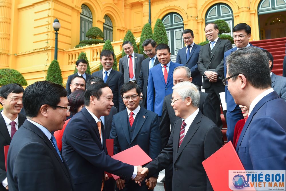 Toàn cảnh Tổng Bí thư, Chủ tịch nước tiếp các Đại sứ, Tổng Lãnh sự nhiệm kỳ 2020-2023