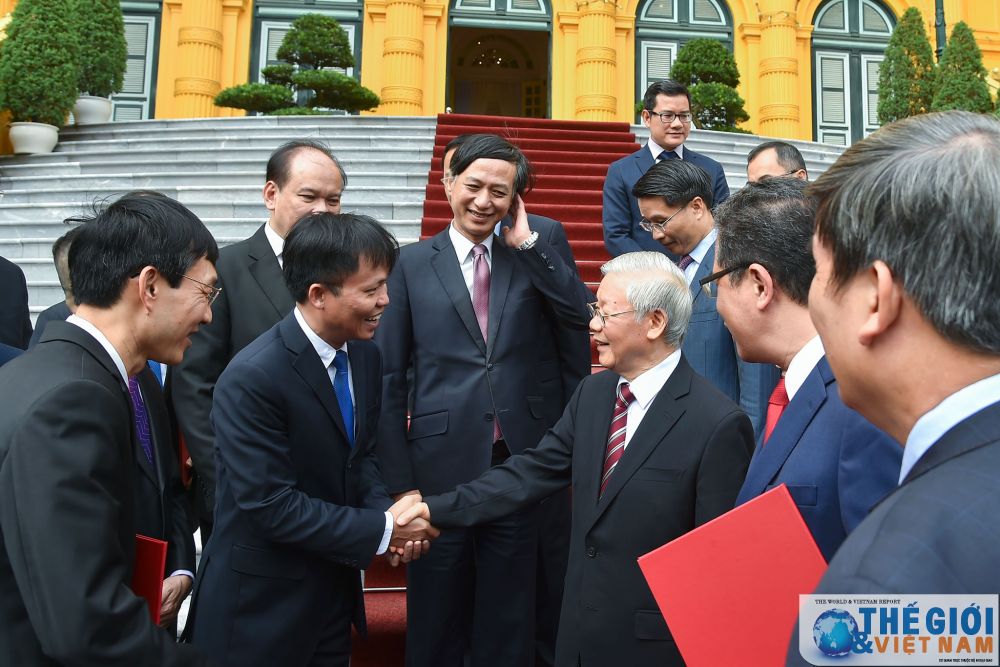 Toàn cảnh Tổng Bí thư, Chủ tịch nước tiếp các Đại sứ, Tổng Lãnh sự nhiệm kỳ 2020-2023