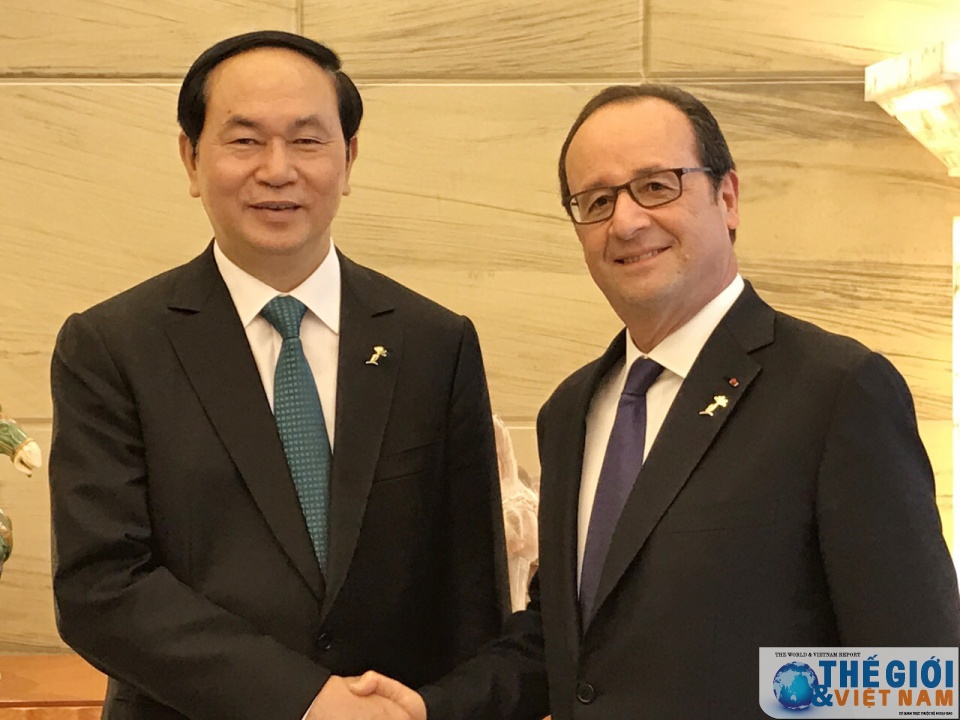 Chủ tịch nước Trần Đại Quang tiếp xúc song phương với lãnh đạo các nước Tổ chức Pháp ngữ