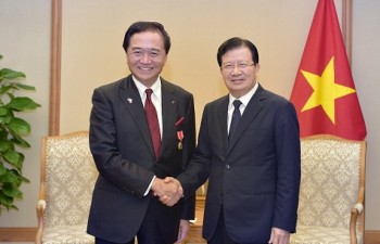 Phó Thủ tướng Trịnh Đình Dũng tiếp Thống đốc tỉnh Kanagawa, Nhật Bản