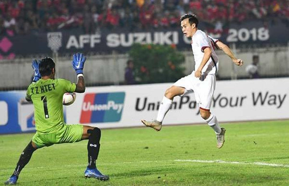 AFF Cup 2018: Văn Toàn có việt vị khi ghi bàn vào lưới Myanmar?