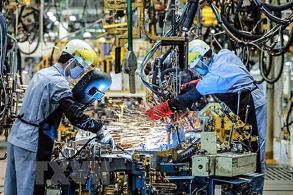 Dây chuyền hàn khung xe tại Công ty ôtô Toyota Việt Nam, vốn đầu tư của Nhật Bản tại Vĩnh Phúc. (Ảnh: Danh Lam/TTXVN) Dây chuyền hàn khung xe tại Công ty ôtô Toyota Việt Nam, vốn đầu tư của Nhật Bản tại Vĩnh Phúc. (Ảnh: Danh Lam/TTXVN)