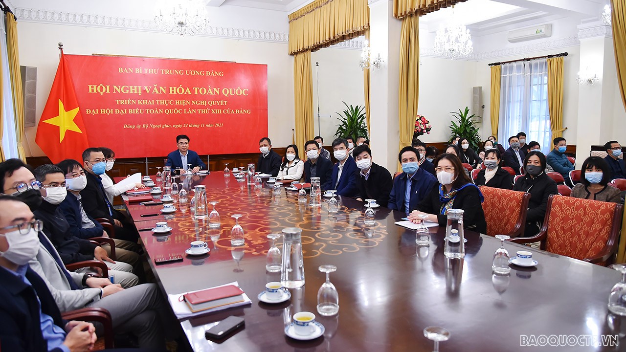 Bộ Ngoại giao tham dự Hội nghị Văn hóa toàn quốc triển khai thực hiện Nghị quyết Đại hội XIII của Đảng