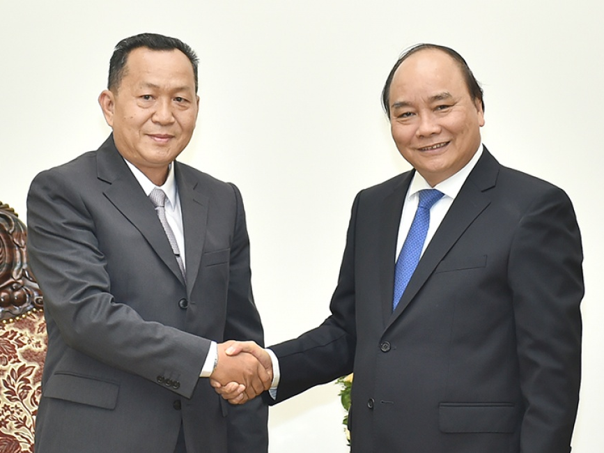 Thủ tướng tiếp Tổng giám đốc Thông tấn xã Pathet Lào