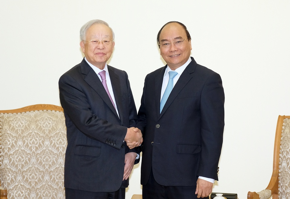 thu tuong tiep chu tich tap doan cj han quoc
