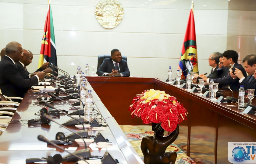 Thường trực Ban Bí thư Trần Quốc Vượng thăm, làm việc tại Mozambique