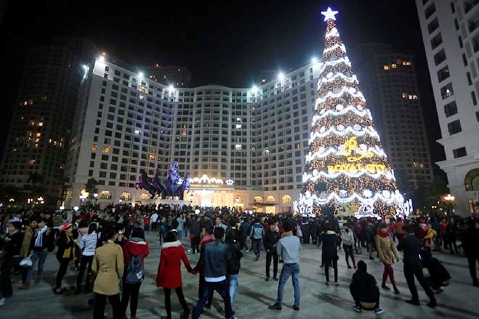 nhung dia diem choi noel 2018 tai ha noi