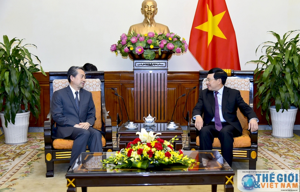 Phó Thủ tướng Phạm Bình Minh tiếp Đại sứ Trung Quốc Hùng Ba
