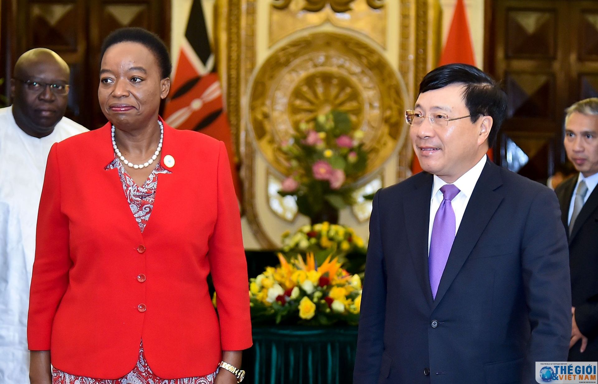 Phó Thủ tướng Phạm Bình Minh đón, hội đàm Bộ trưởng Ngoại giao Kenya Monica Juma
