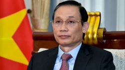 Thứ trưởng Ngoại giao Lê Hoài Trung ghi hình ngoại tuyến chúc mừng Quốc khánh Trung Quốc