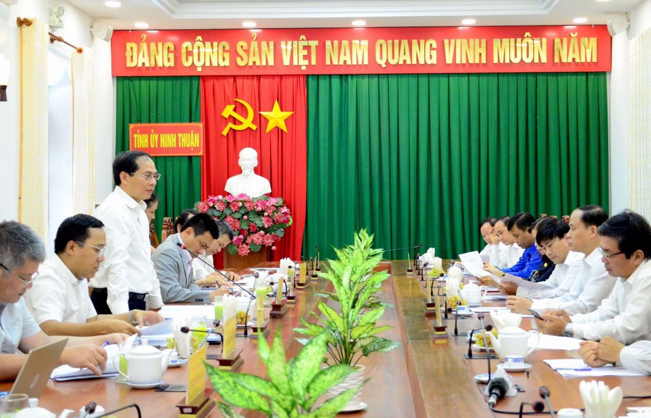 Thứ trưởng Thường trực Bùi Thanh Sơn thăm, làm việc tại Đồng Nai, Bình Thuận và Ninh Thuận