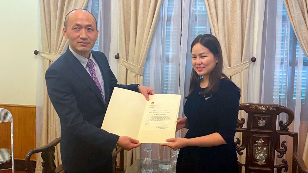 Trao Giấy chấp nhận lãnh sự cho Tổng Lãnh sự Hàn Quốc tại TP Hồ Chí Minh