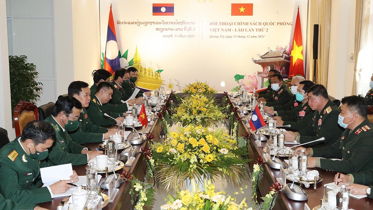 Đối thoại Chính sách Quốc phòng Việt Nam-Lào cấp thứ trưởng lần thứ 2