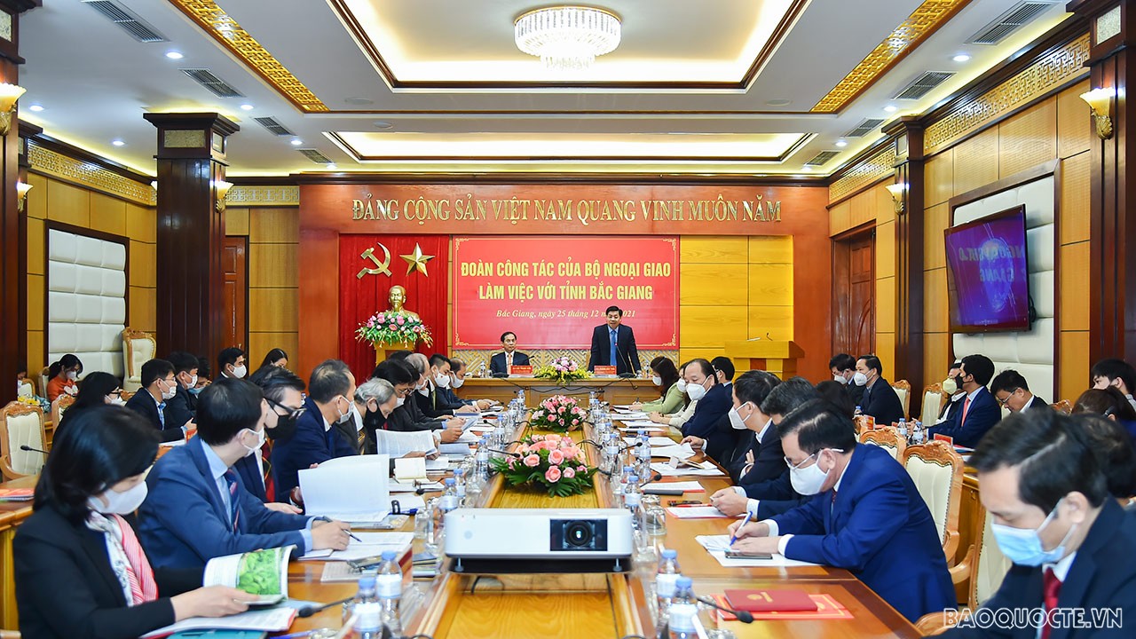 Bộ Ngoại giao hỗ trợ Bắc Giang thu hút đầu tư, đẩy mạnh xuất khẩu nông sản