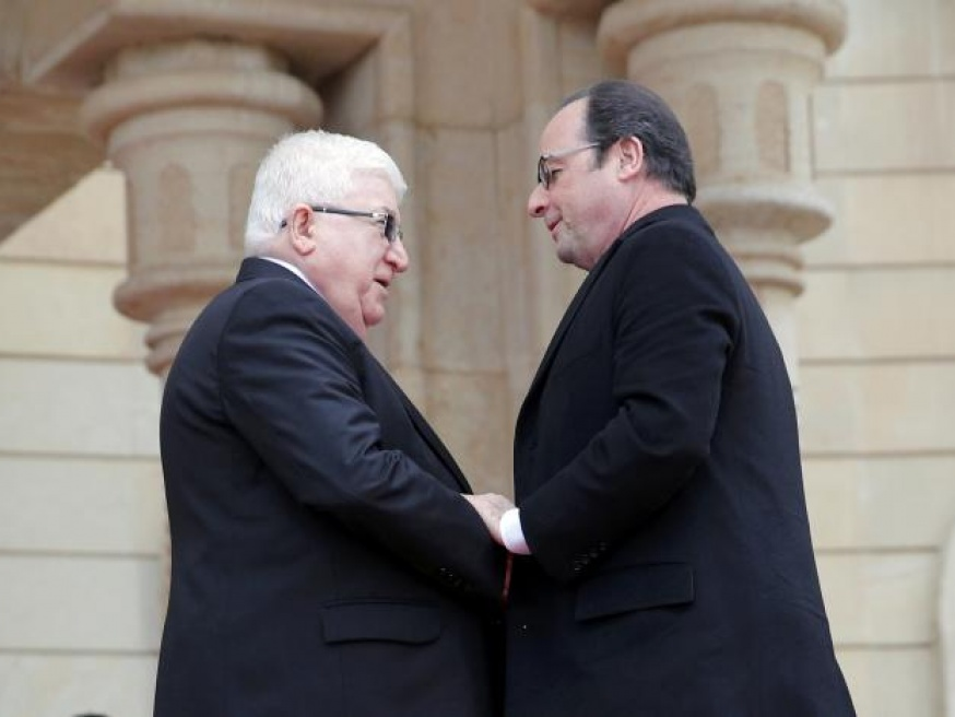 Tổng thống Pháp đến Iraq để thúc đẩy cuộc chiến chống khủng bố
