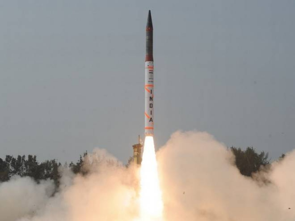 Ấn Độ phóng thử thành công tên lửa tầm xa Agni-IV