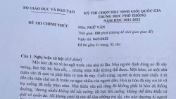 Đề thi học sinh giỏi quốc gia môn Văn năm 2022: Lối mòn, cũ kỹ và chưa phân loại được thí sinh?