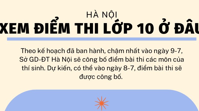 Tra cứu điểm thi lớp 10 tại Hà Nội nhanh nhất