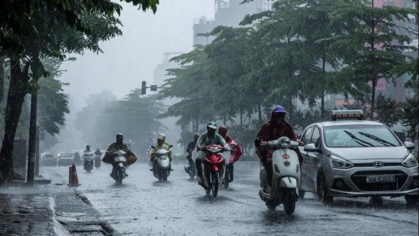 Heavy downpours in northern region on August 12