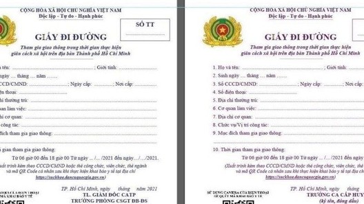 TP. Hồ Chí Minh: Sau ngày 6/9, người dân có cần đổi giấy đi đường?