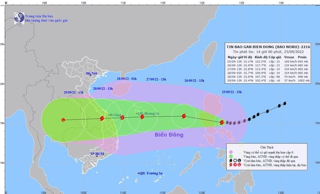 Cập nhật: Bão Noru giật trên cấp 17 tiến nhanh vào Biển Đông, Thủ tướng Chính phủ chỉ đạo khẩn cấp ứng phó