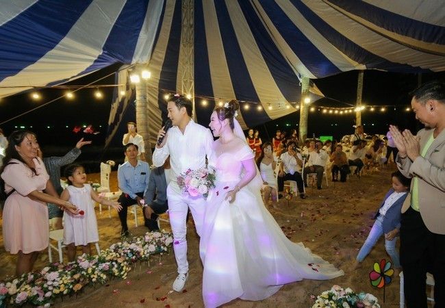 Lễ cưới lãng mạn của Quý Bình ở Phú Quốc