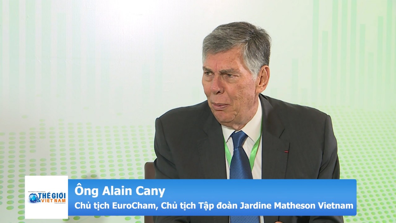 Ông Alain Cany, Chủ tịch EuroCham, Chủ tịch Tập đoàn Jardine Matheson Vietnam trả lời phỏng vấn Báo TG&VN