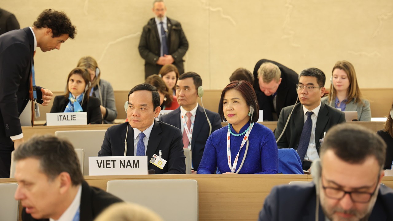 Phó Thủ tướng Trần Lưu Quang tham dự và phát biểu tại Khóa họp lần thứ 52 của Hội đồng Nhân quyền LHQ