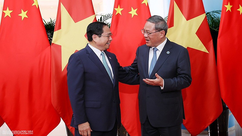 Thủ tướng Phạm Minh Chính gặp và hội đàm với Thủ tướng Trung Quốc Lý Cường