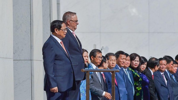 Lễ đón chính thức Thủ tướng Phạm Minh Chính và Phu nhân thăm chính thức Australia