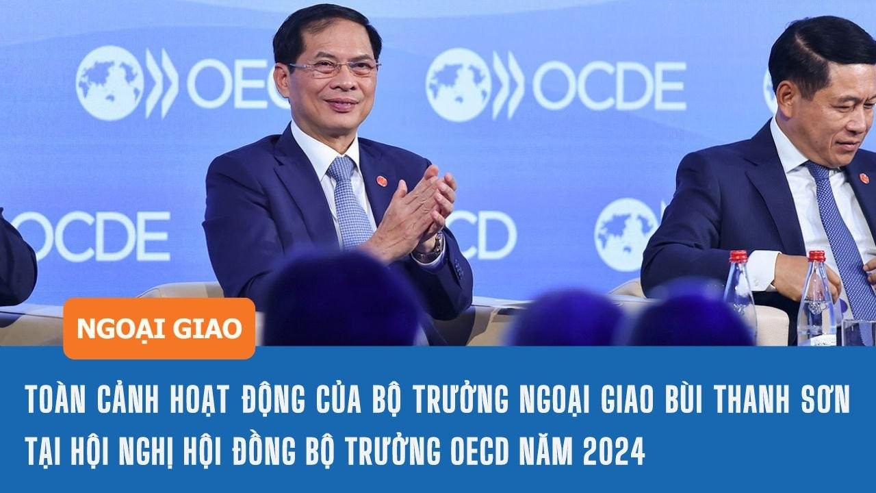 Toàn cảnh hoạt động của Bộ trưởng Ngoại giao Bùi Thanh Sơn tại Hội nghị Hội đồng Bộ trưởng OECD năm 2024