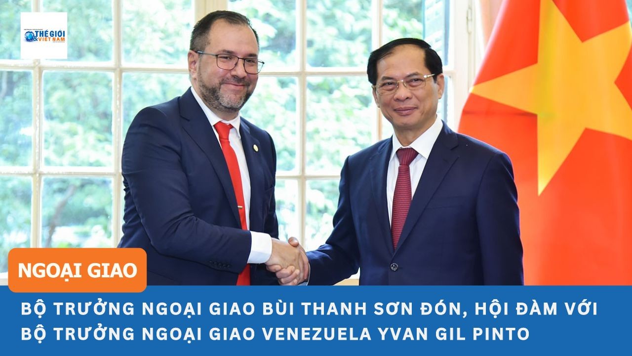 Bộ trưởng Ngoại giao Bùi Thanh Sơn đón, hội đàm với Bộ trưởng Ngoại giao Venezuela Yvan Gil Pinto